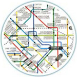 Дизайн перил вдохновлен схемой метро Токио
