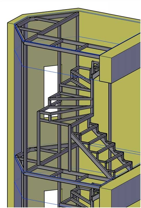 3 d проект лестницы