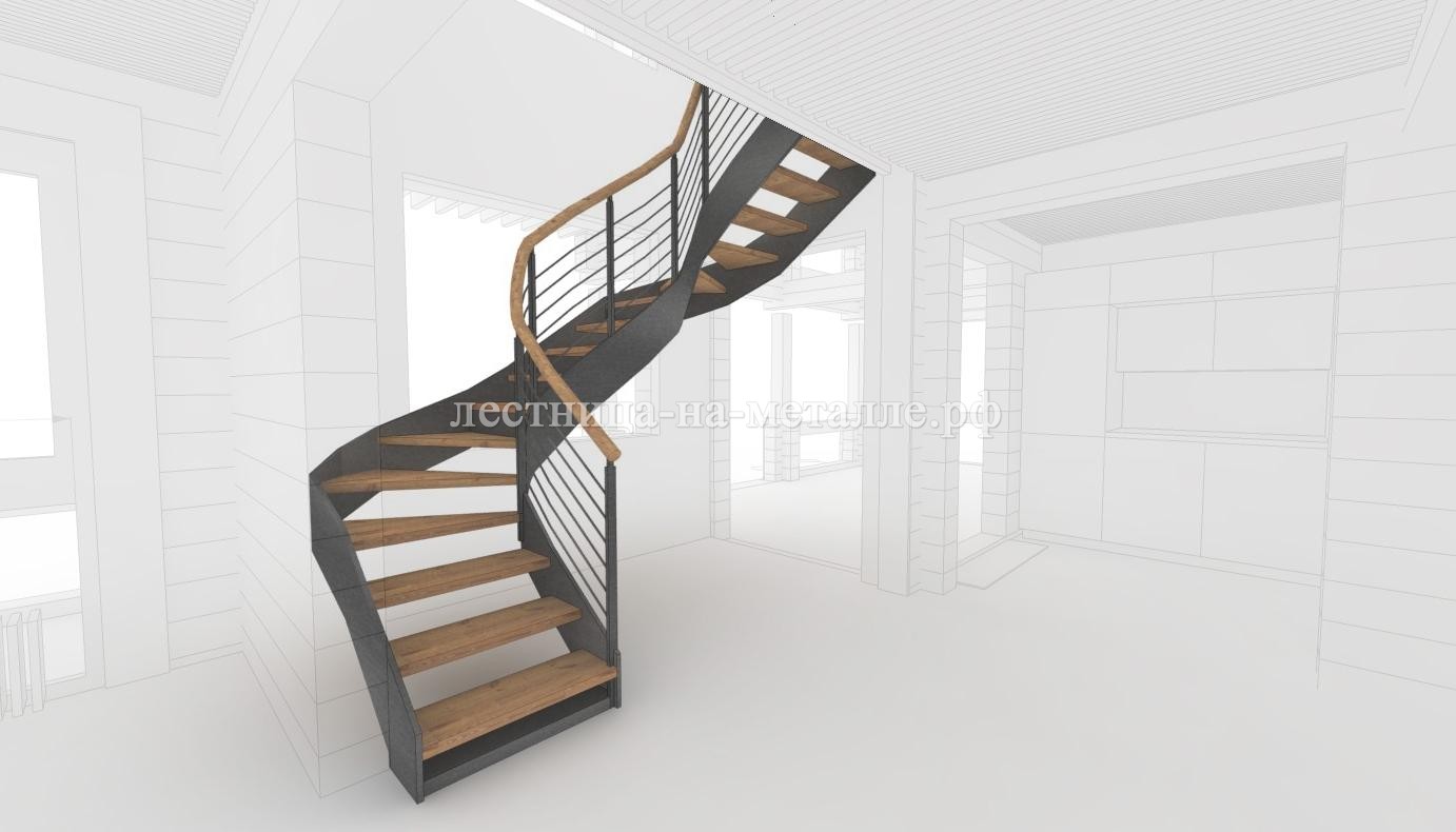 модель лестницы на тетиве