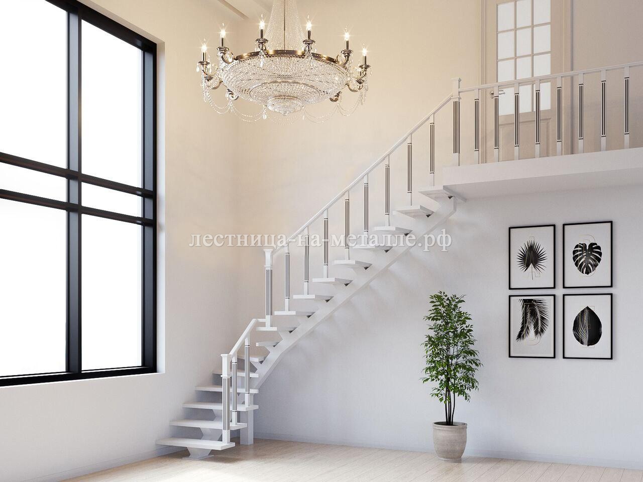 белая воздушная лестница