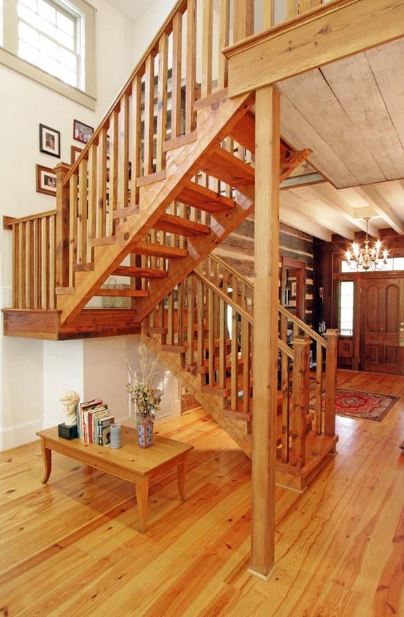 деревянная индивидуальная лестница