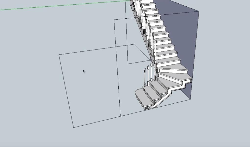 3д проект лестницы