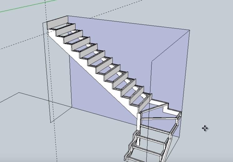 3д проект лестницы